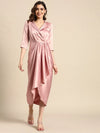 Shirt Dress With Front Drape-Tc0521Jpp-S