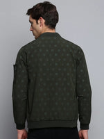 Men Green Solid Casual Jacket-STCW-J-17-Olive