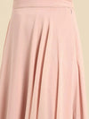 Flared skirt with crop top in Powder Pink