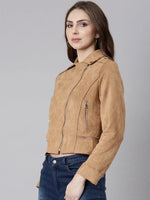 Women Rust Solid Tailored Jacket-CHN-8803-Rust