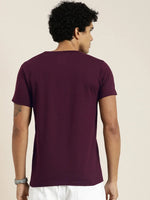 Dillinger Maroon Graphic Regular T-Shirt-DLCR18102WINE-S