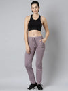 Women Solid Slim Fit Lavender Track Pant-AF-2190-Lavender