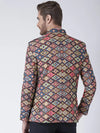 Hangup Men Standard Printed Men Formalwear-D475ButtonBlazer