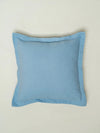 Solid Powder Blue 100% cotton plain cushion cover for sofa-240454038