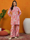 Ahika Cotton Printed Pink Indian Ethnic