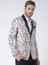 Hangup Men Standard Printed Men Formalwear-D53TuxedoBlazer