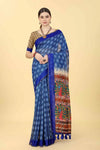 Enchanted Floral Wonder Saree-SZ-INDIGO-1412