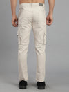 Solid Cargo Pants with 6 pockets-Beige-HC3011-32