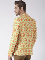 Hangup Men Standard Printed Men Formalwear-YellowCamo