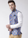 Hangup Men Standard Printed Men's Indian Wear-147A_Jacquard_Nehru