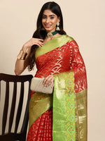 Embroidered Radiance Attire Saree-SZ-IRA-RD-1580