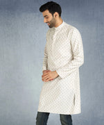 Hangup Men Standard Printed Men's Indian Wear-ST1111281_Crem_Lkurta