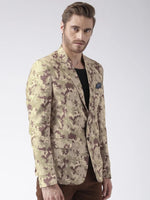 Hangup Men Standard Printed Men Formalwear-KhakhiCamo