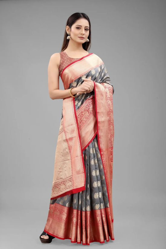 Divine Heritage Allure Saree-SZ-CRB5-GY-577