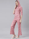 Women Coral Abstract Tracksuit-AF-2050-Coral