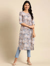 Women's Olive Embellished Straight Kurta-SKC-900-Olive