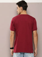 Dillinger Maroon Solid Regular Heney T-shirt