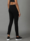 Women's Black Solid Track Pant-AF-1899-Black