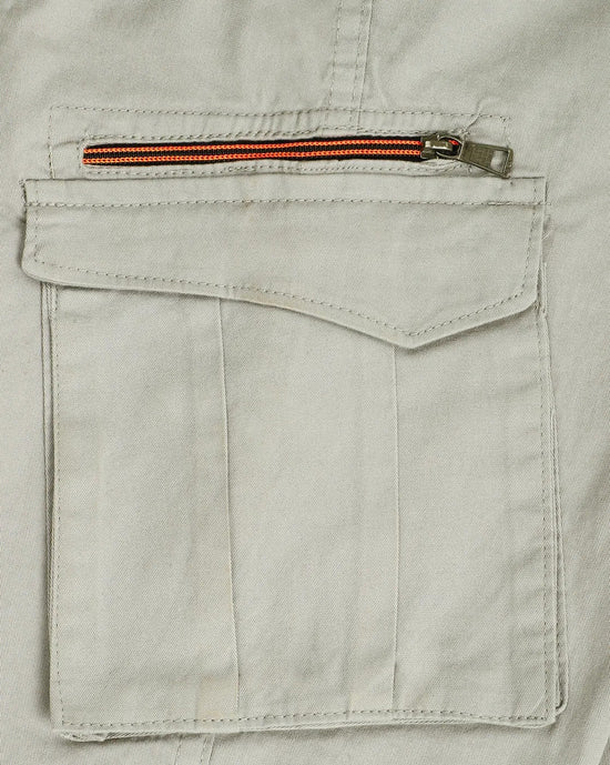 Cargos with Neon Zip and 6 pockets-Grey-HZC9112-30