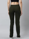 Women Solid Slim Fit Olive Track Pant-AF-2190-Olive