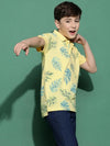 Lil Tomatoes Boys Cotton Polo T-shirt-GBT-S24-1402_LEMON_30