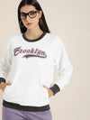 Dillinger White Typographic Oversized Sweatshirt