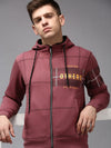 Men Purple Checked Sweatshirt-LBR-1509-Mauve