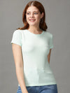 Women's Green Solid Top-AE-10450-Green