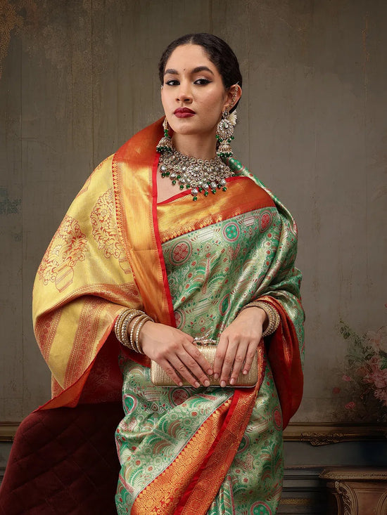 Urban Trendy Drape Saree-SZ-AMBAR-2227