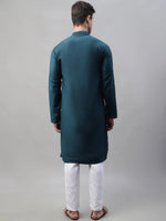 Mirror Work Kurta Pyjama-JOKP-P-693Teal