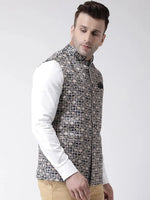 Hangup Men Standard Printed Men's Indian Wear-163A_Printed_Nehru