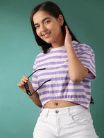 Lil Tomatoes Girls Cotton Crop Top-GGT-S24-1472_PURPLE_28