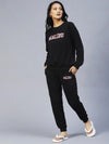 Rigo Black Printed Round Neck Tracksuit