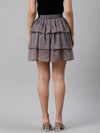 Grey Dobby Skirt