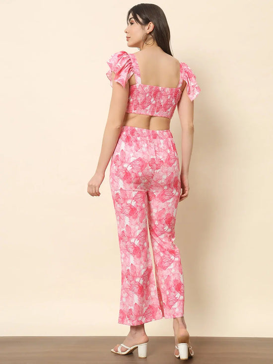 Pink Printed Co-ord Set