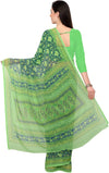 Multicolor Printed Chiffon Saree