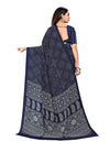 Vimla Women's Blue Crepe Silk Uniform Saree with Blouse-5203_PM