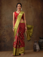 Luxurious Glamour Glow Saree-SZ-DGRUHI-RD-2163