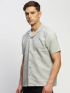 Men Grey Solid Shirt-CALIGO-1764-Grey