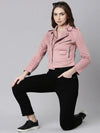 Women Pink Solid Tailored Jacket-CHN-953-Pink