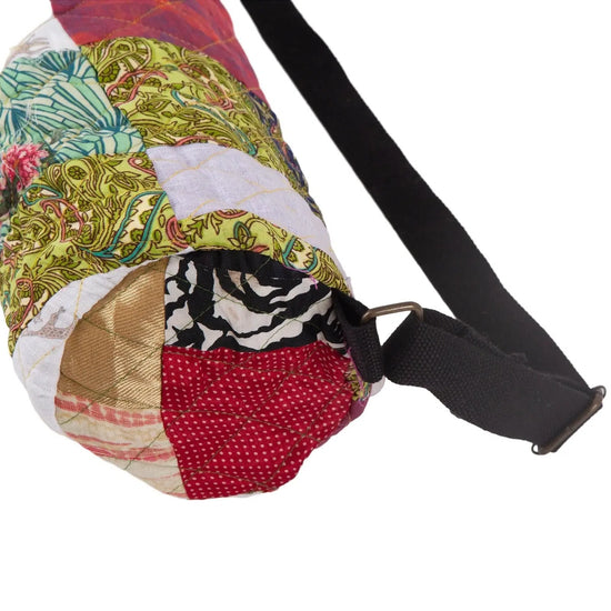 Eco-friendly and Functional Patchwork Quilted Yoga Mat Bag for Yoga Enthusiasts