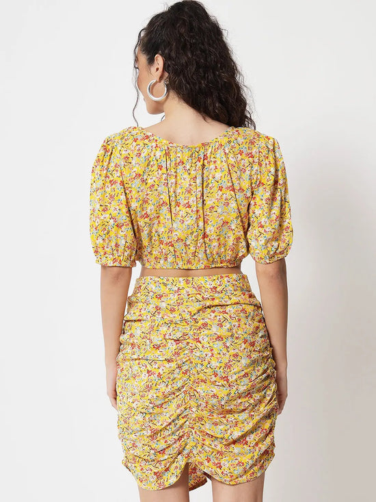 Yellow Printed Co-ord Set