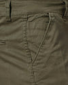 Solid Stretchable Shorts with 6 pockets-Green