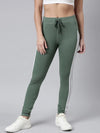 Women Solid Slim Fit Green Track Pant-AF-1612-Green