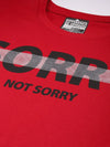 Difference of Opinion Red Graphic Oversized T-Shirt