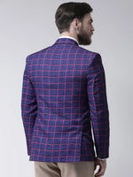 Hangup Men Standard Checkered Men Formalwear-D74CheckBlazer