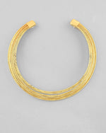 Gold-Plated Muti Layared  Hasli Necklace-VOJ330