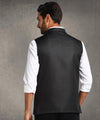 Hangup Men Standard Solid Men's Indian Wear-Black_1_8_Nehru