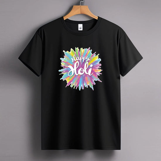 Unisex Black Regular Fit T-Shirt