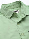 Dillinger Men's Olive Solid Shirt-DLMSRT001PGRN-S